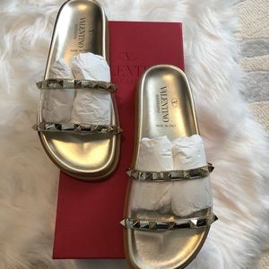 valentino clear slides